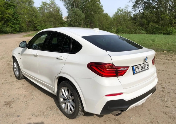 BMW X4 cena 134000 przebieg: 42850, rok produkcji 2017 z Wrocław małe 121